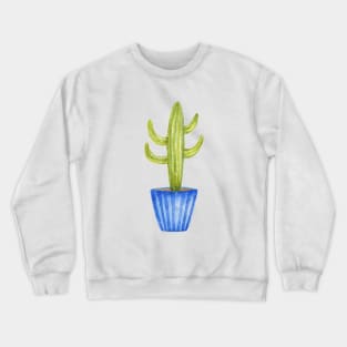 Cactus, watercolor painting Crewneck Sweatshirt